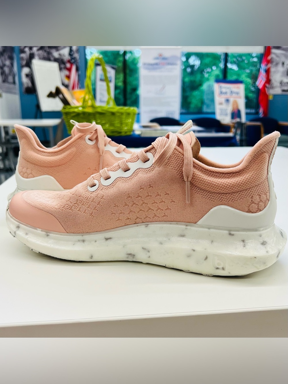 RATIO Wms. Sz 8. Light Pink Women's Knit Sneaker - Breathable Casual Comfort